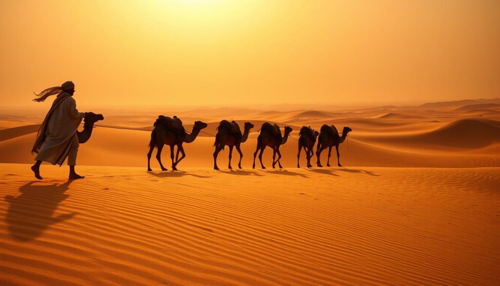 Camel Trekking in Sahara Desert