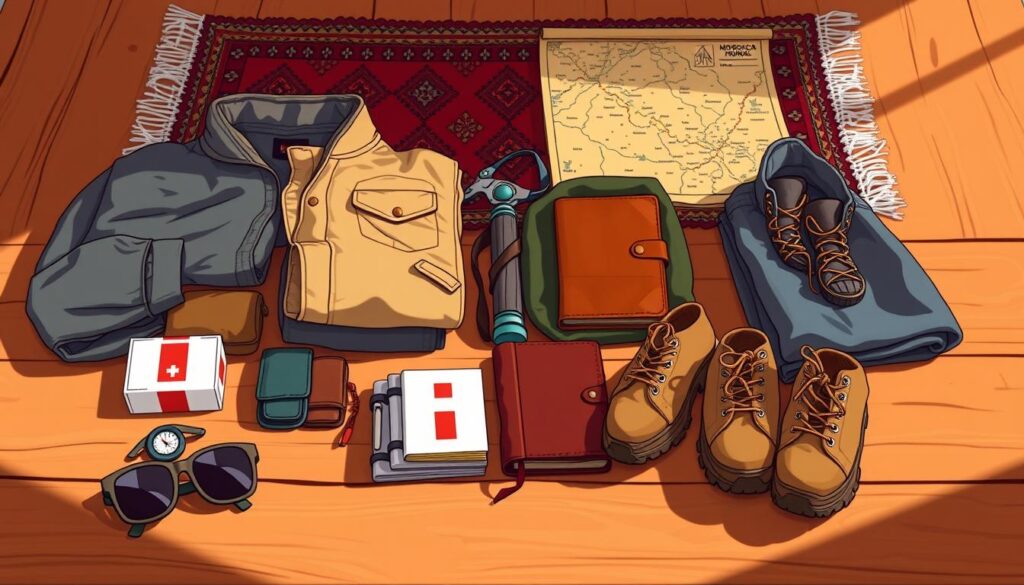 packing list for Morocco tour