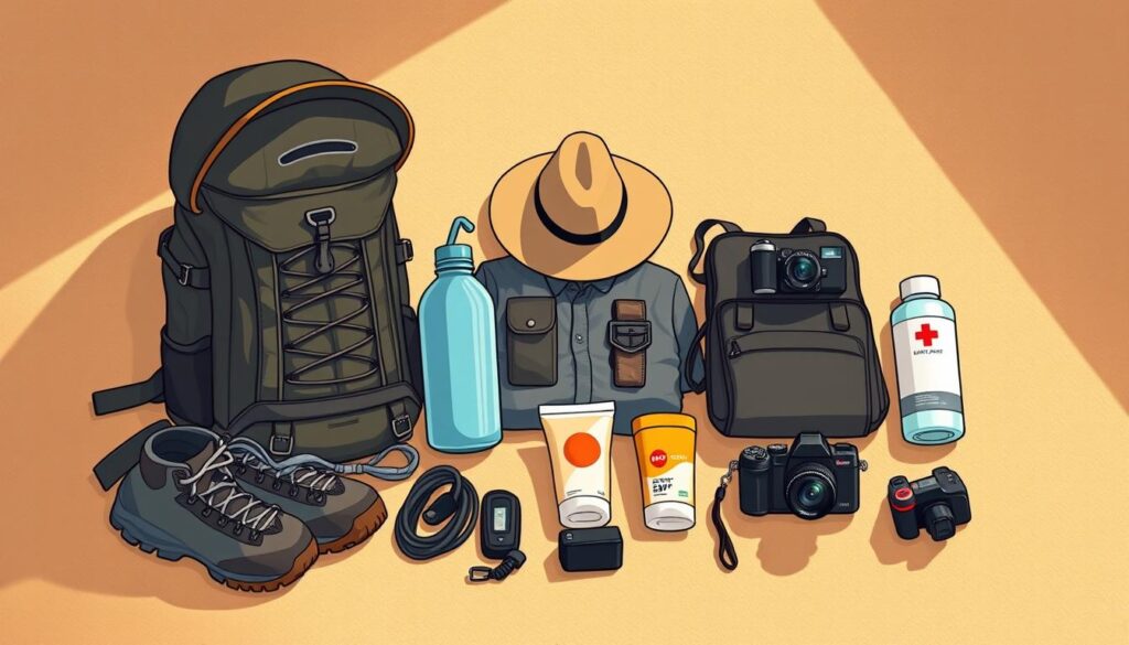 desert excursion packing list