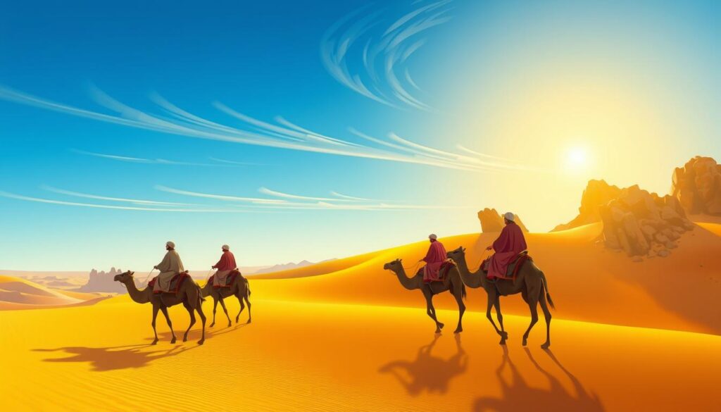 Camel Trek in Sahara Desert