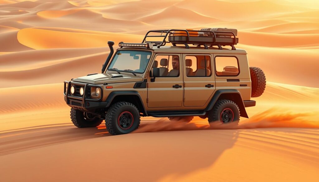 comfortable desert tour vehicle
