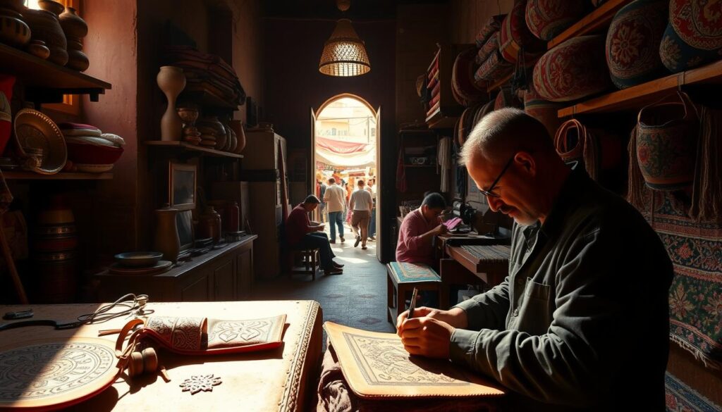 Marrakech artisan workshop