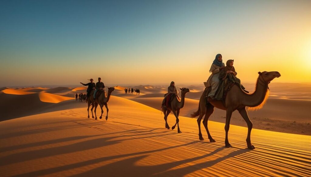 camel trek in Merzouga