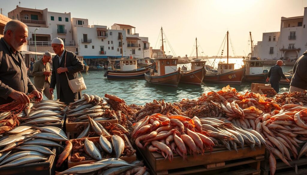 Essaouira Port seafood