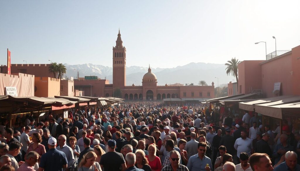Marrakech Festival Crowds Marrakech Festival Crowds