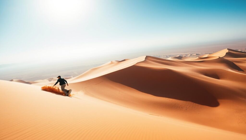 Sandboarding in Merzouga Sandboarding in Merzouga