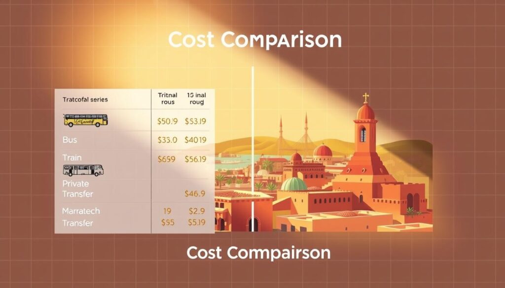 cost comparison Essaouira Marrakech