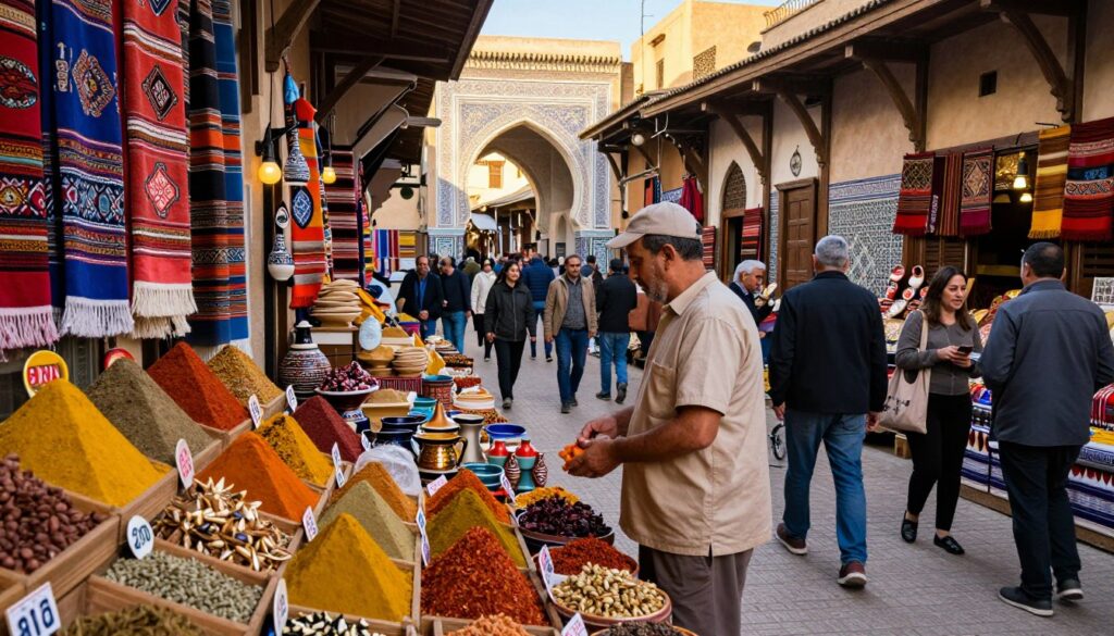 Morocco vibrant markets