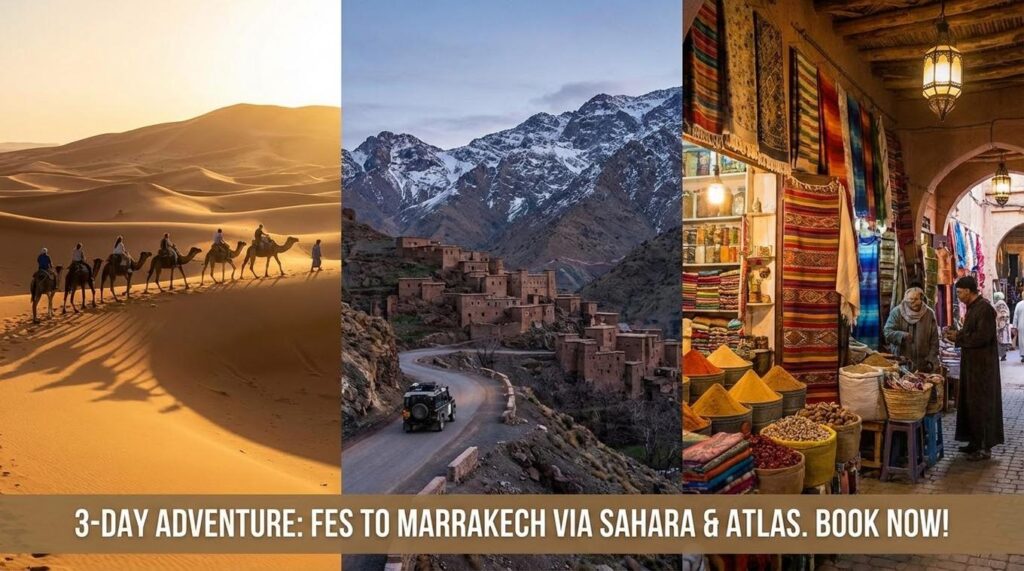 3 days tour from fes to marrakech
