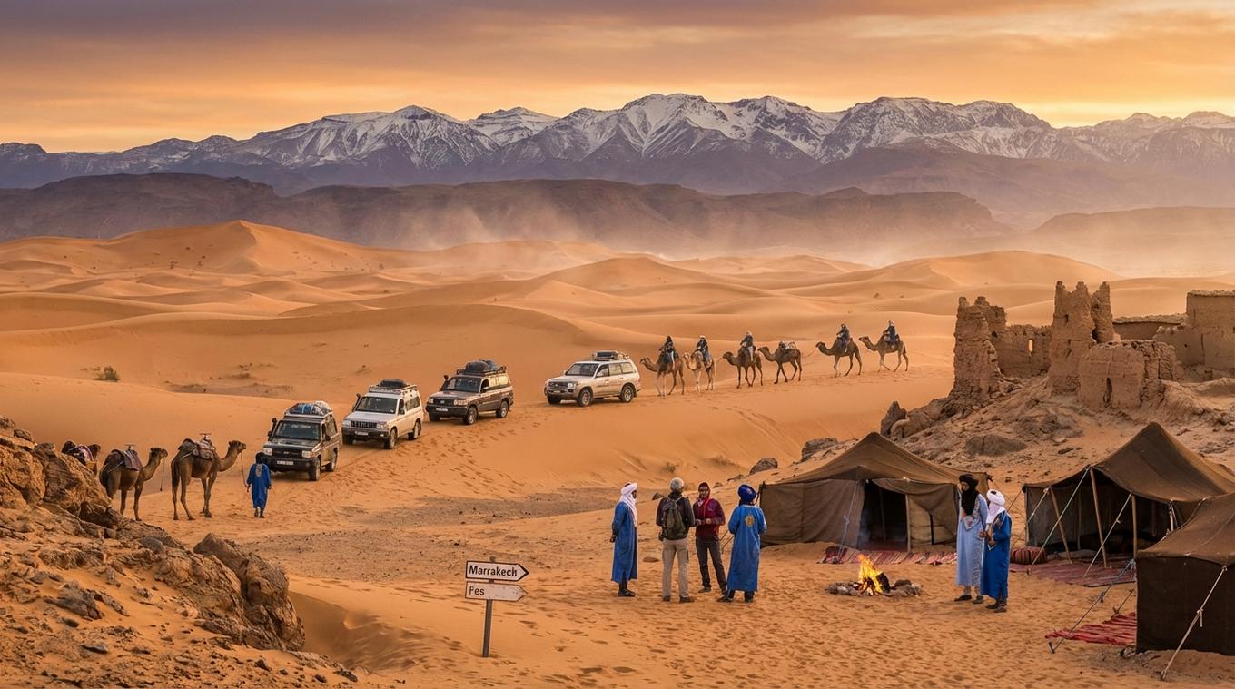 4 days marrakech to fes