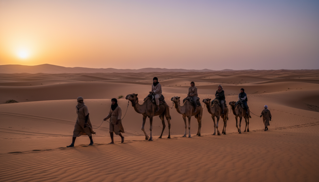Camel Trekking in Merzouga Sahara Desert