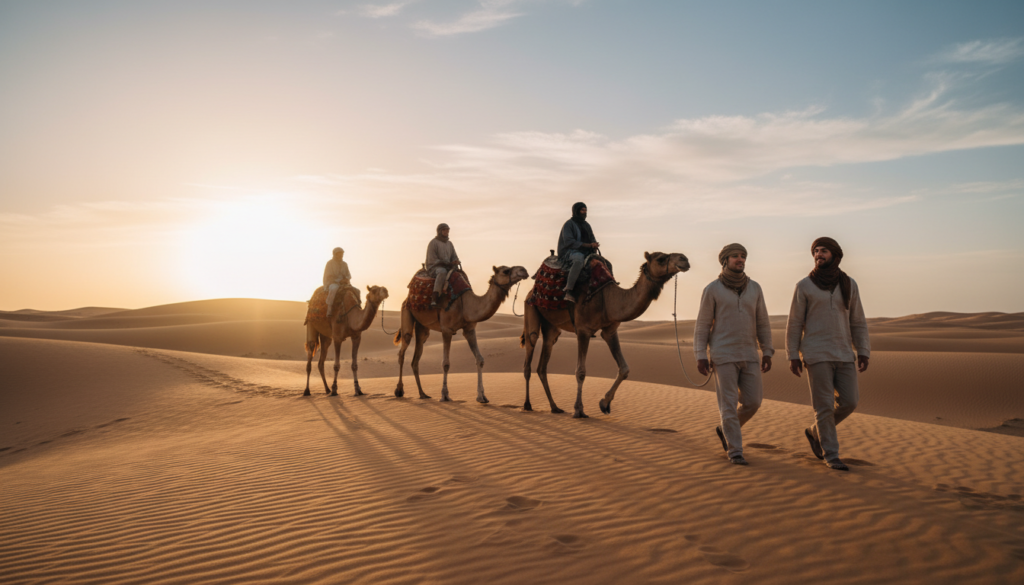 Camel Trekking in Sahara Desert