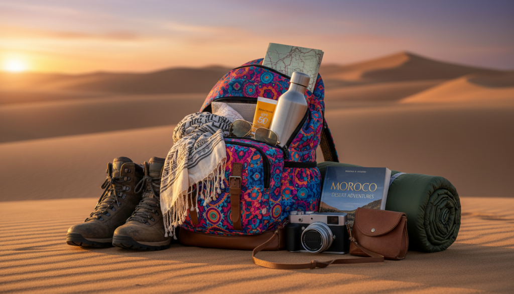 Morocco desert tour packing essentials