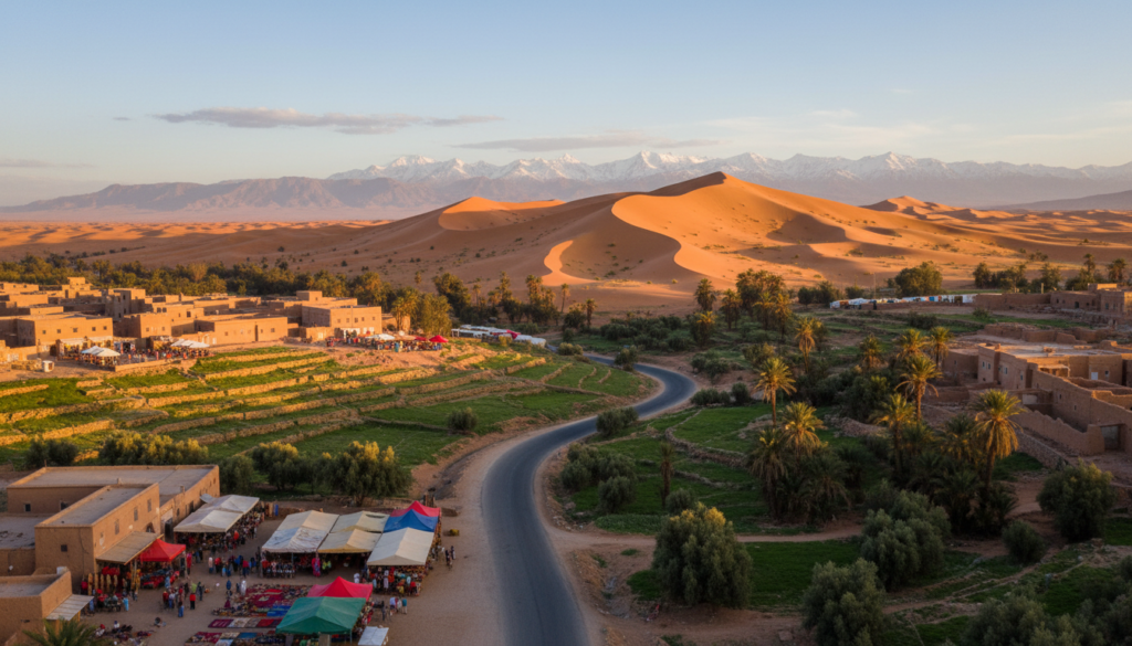 Morocco travel route Morocco travel route