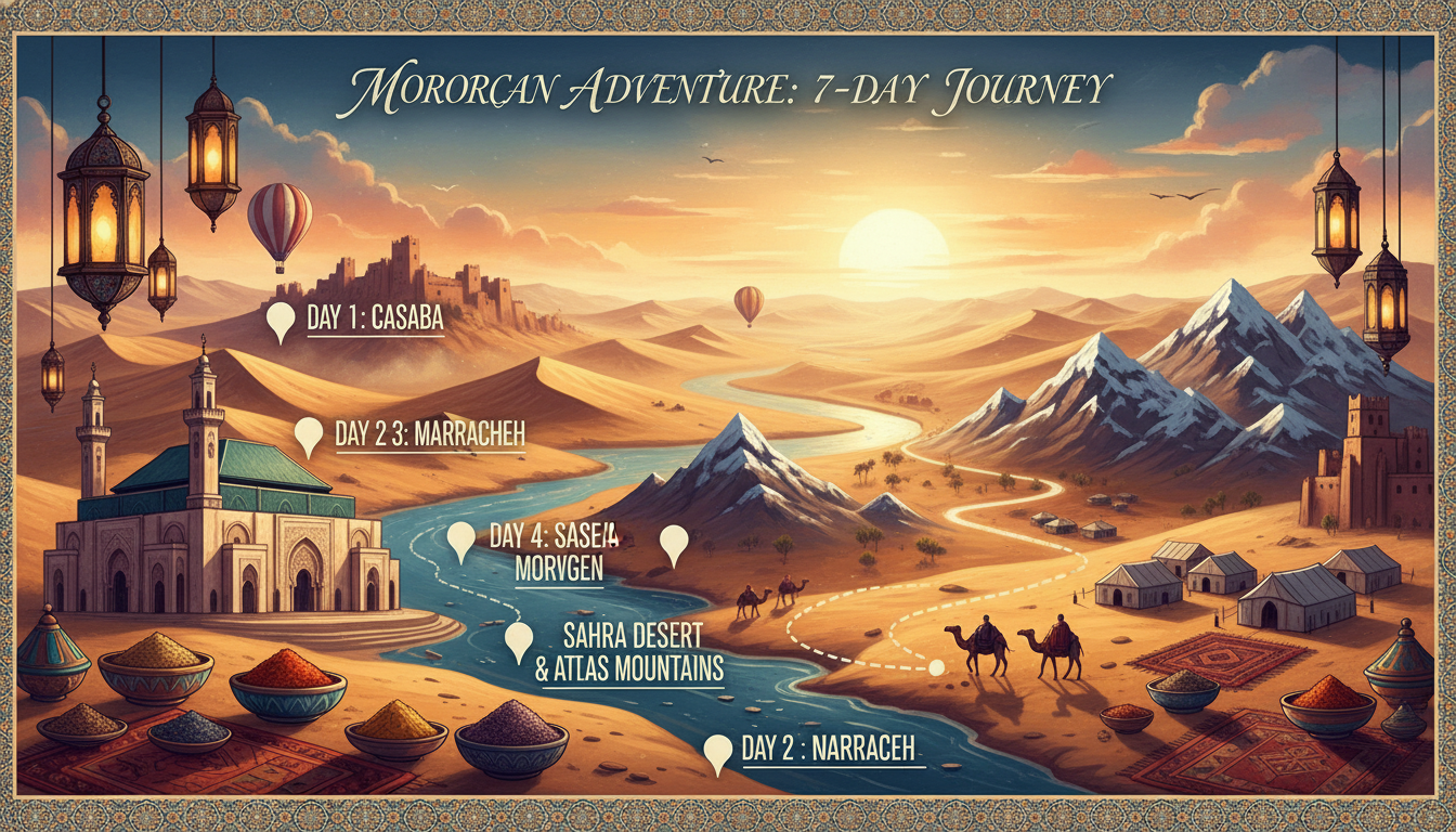 morocco itinerary one week