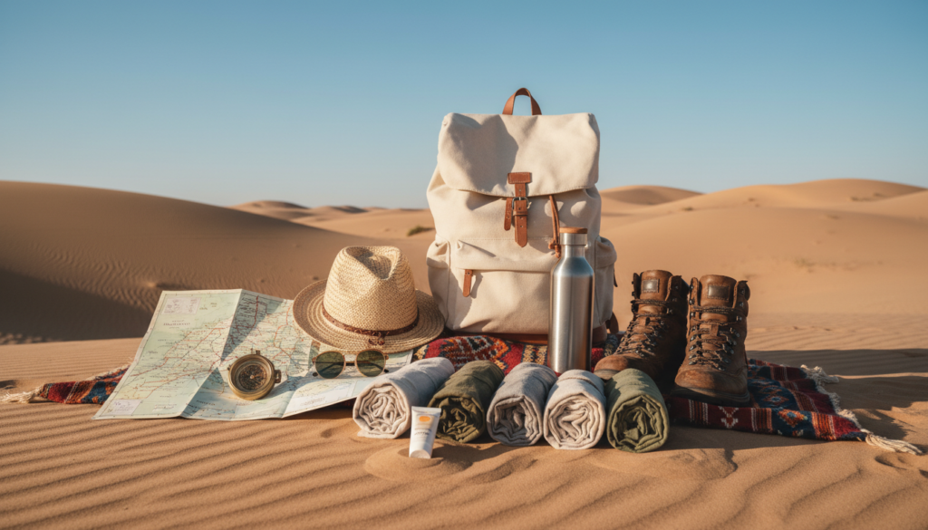 packing essentials for desert tour