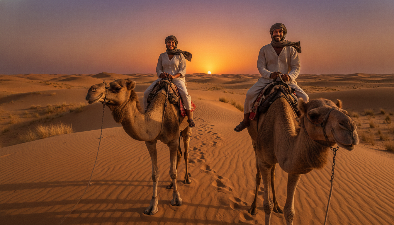 camel ride Sahara Morocco